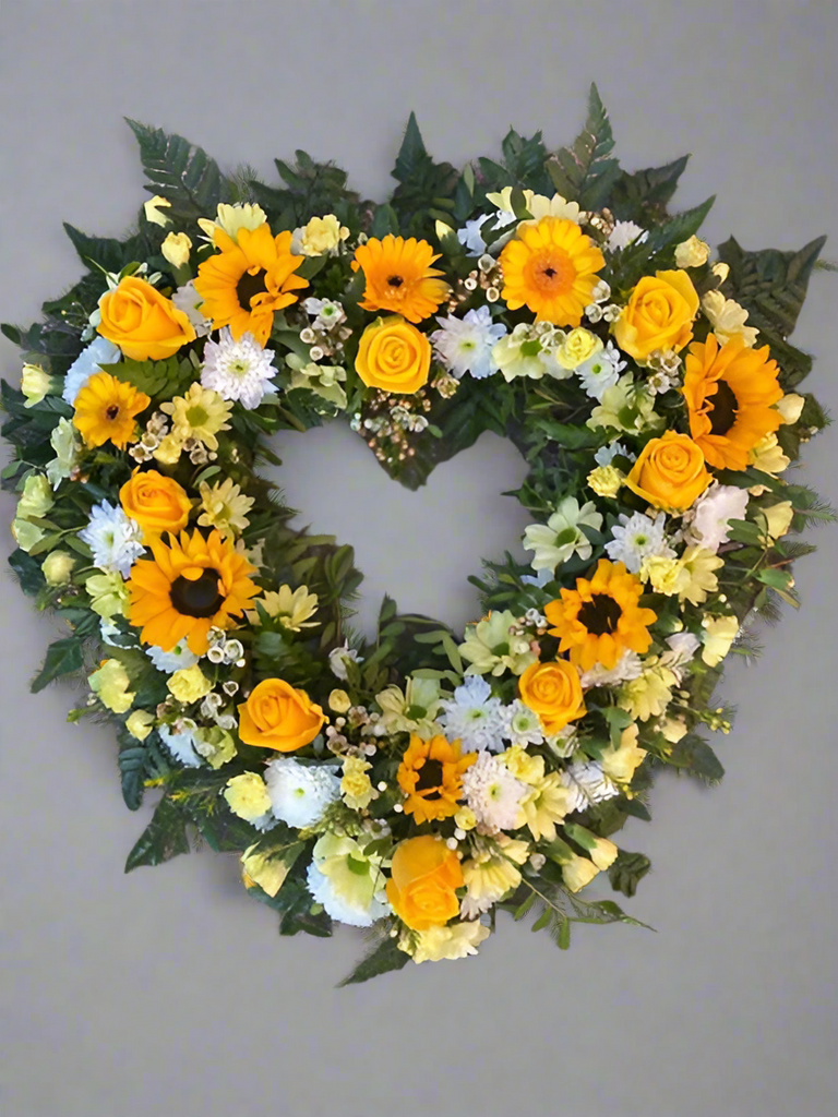 Sunflower open heart