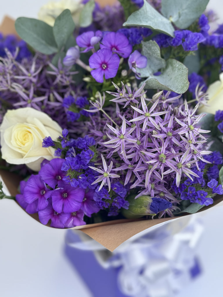 Purple Floral Gift Box - Rams florists
