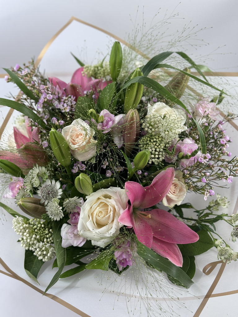 Get Well Soon Hand tied Bouquet - Rams florists