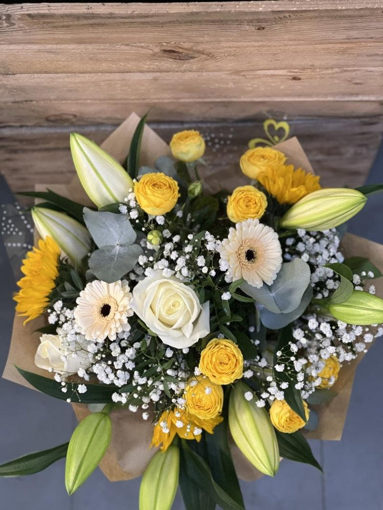 Lily rose and Sunflowers - Rams florists