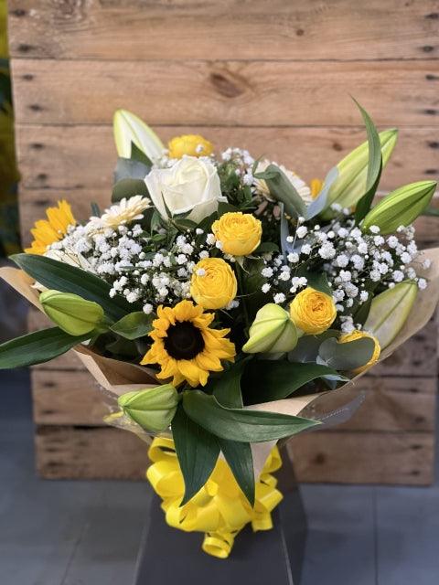 Lily rose and Sunflowers - Rams florists