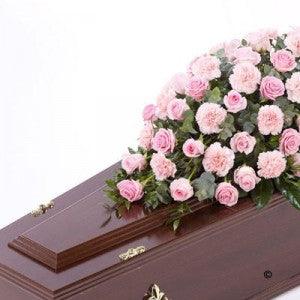 Rose and Carnation Casket spray - Rams florists