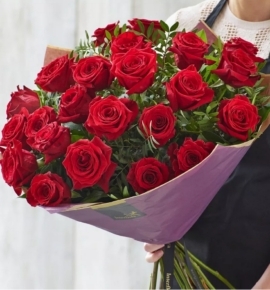Showstopper 24 Luxury Red Rose Bouquet